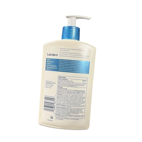 Lubriderm Daily Moisture Lotion • SPF 15 Sunscreen • 400ml • New Sealed - Picture 4 of 6